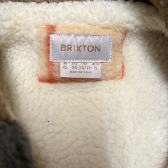 Brixton women Durham Mixed Check Polar Fleece Shirt Jacket. XS. NWOT! - Picture 3 of 8